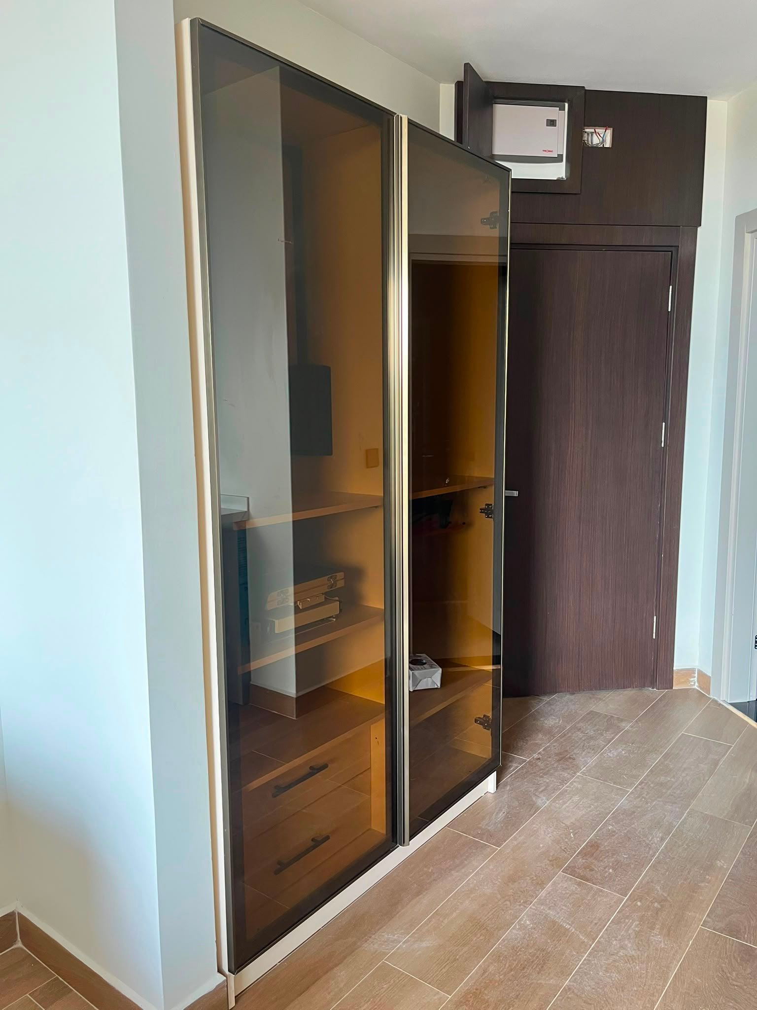 Custom Glass Door Wardrobe in Tanzania | StarDecor